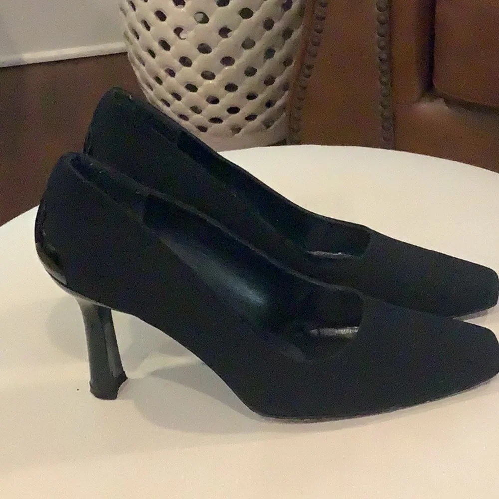 Stuart Weitzman For F. Piner Black Heel Shoes Size 9